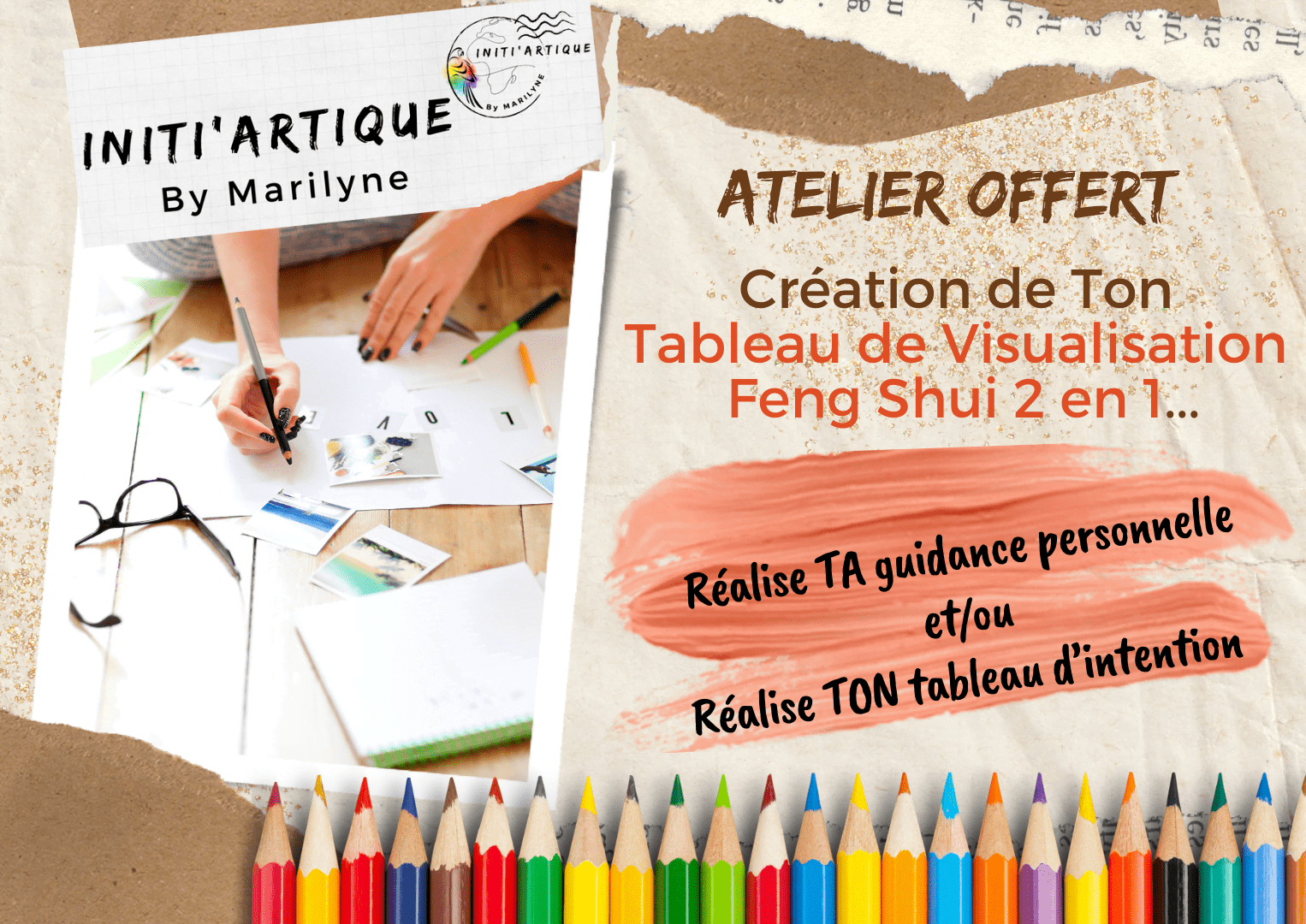 Création d'un tableau de visualisation Feng Shui 2 en 1 - Cadeau initiartique by marilyne pagat